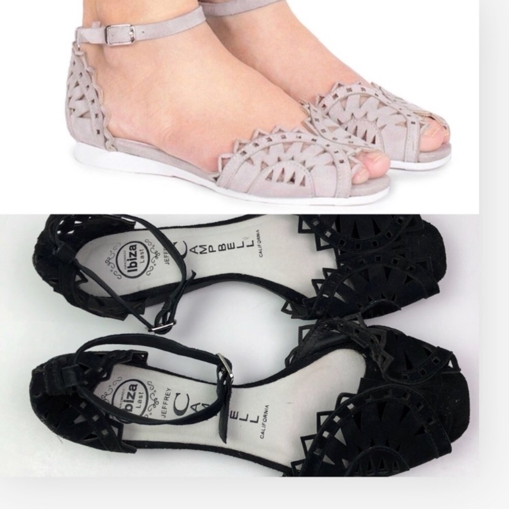 Jeffery Campbell Black Picasso Flats- 8-8.5